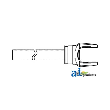 A & I Products Yoke & Tube Assembly with 1-1/4" x 1-3/8" Tube 0" x0" x0" A-11001248